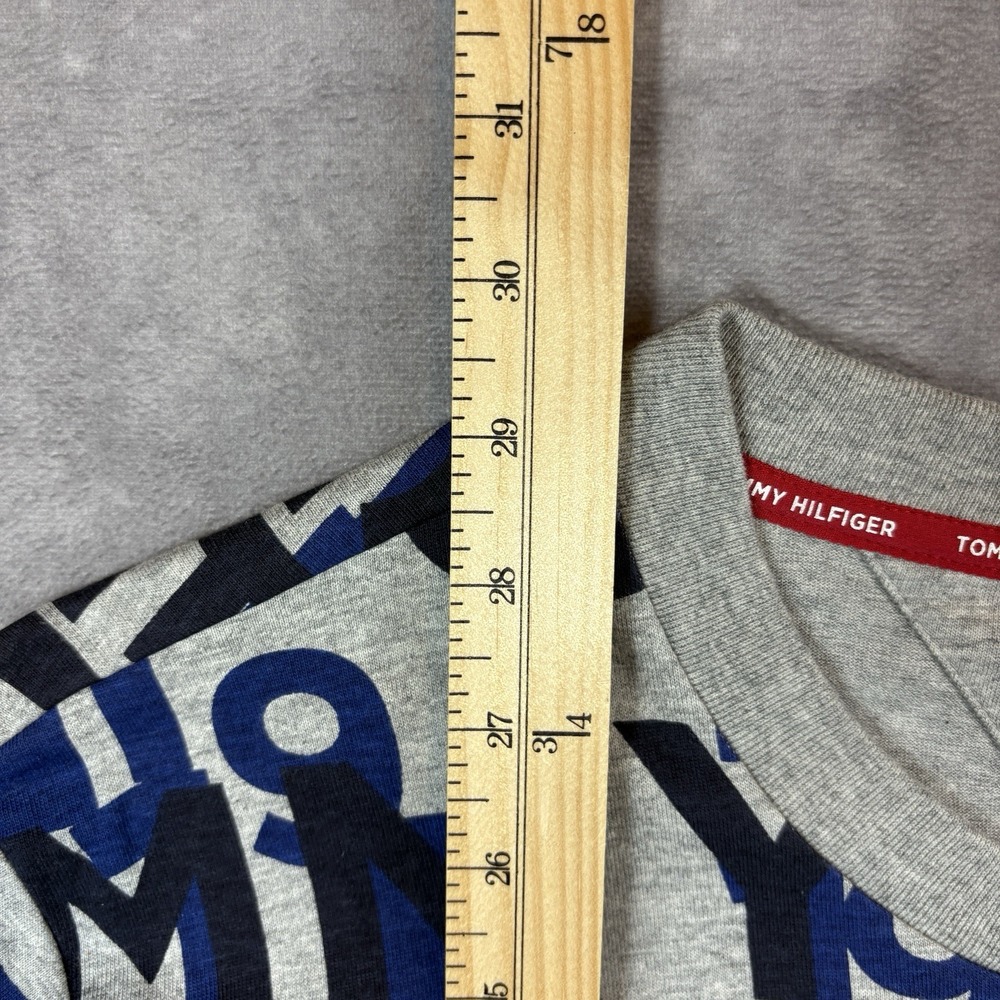 Los Angeles Rams‎ Tommy Hilfiger T-Shirt Mens Large Grey Blue NFL Preppy NEW - Picture 4 of 9